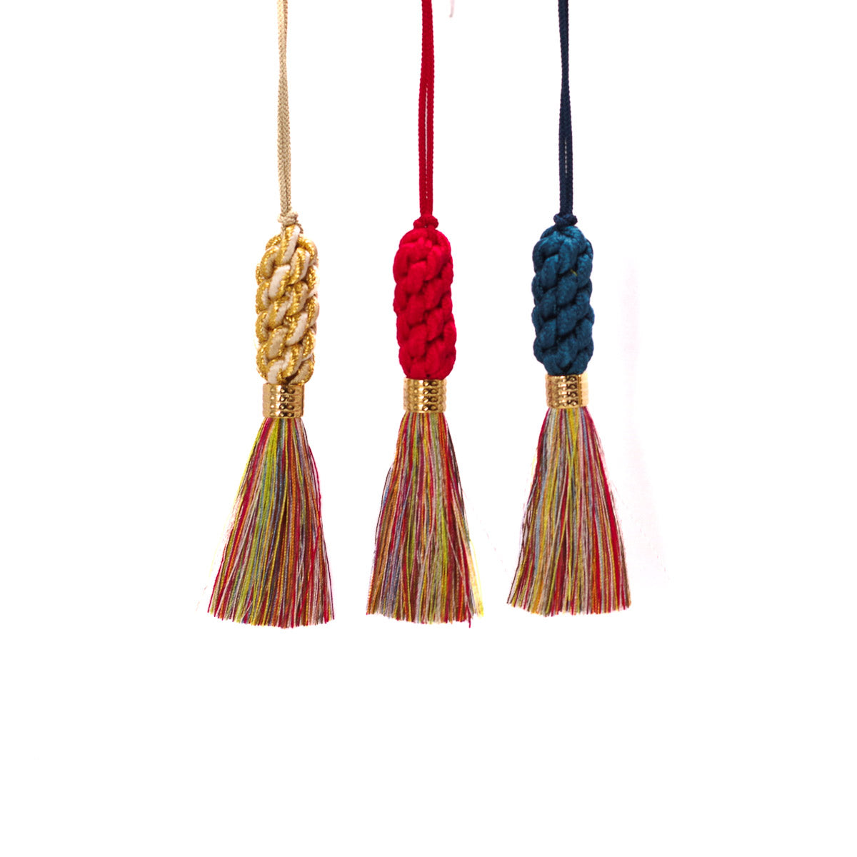 【正絹】タッセル ゴールド