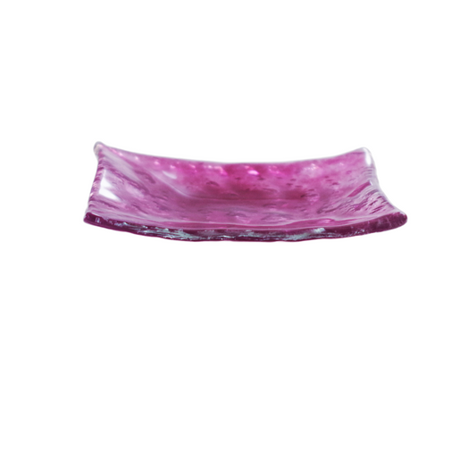 【Prism】ミニ長角硝子プレート<パープル>