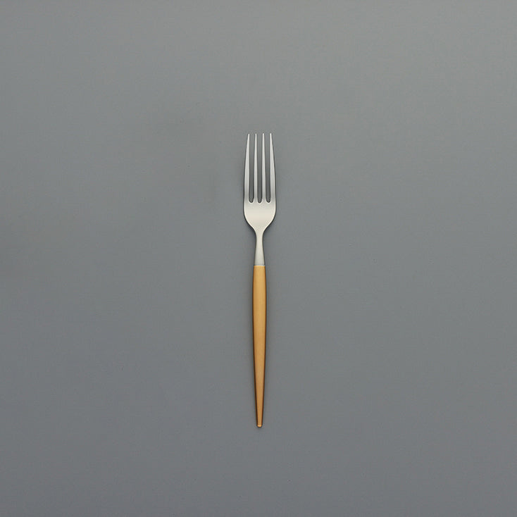 Tsuru 極細ステンレス箸 × Modern ゴールドカトラリーセット｜箸とナイフ・フォークのテーブルセット【EC限定】