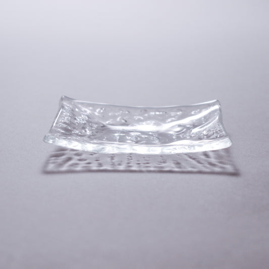 【Prism】ミニ長角硝子プレート<クリア>