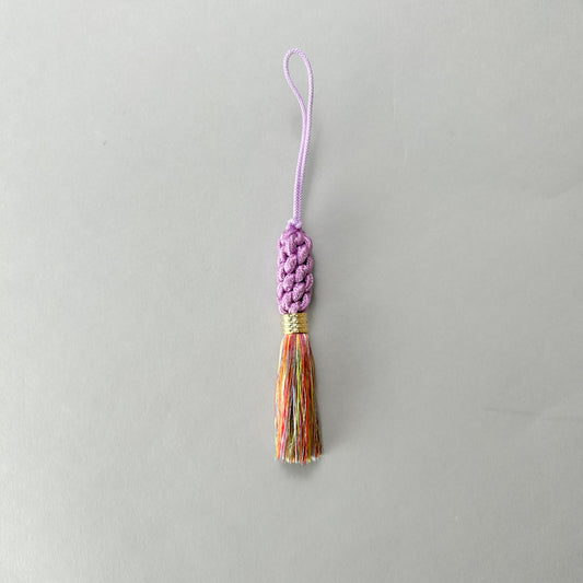 【正絹】タッセル　パープル
